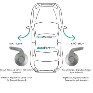 Palanca de ajuste de asiento gris-izquierda/derecha para Renault Kangoo 2 (envío desde el fabricante de Turquía) Código de producto: FD113921 - Product Image 3