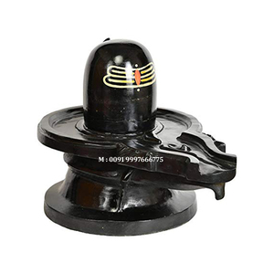 Fabricant de statues de Shivling en marbre noir fait main en Inde avec une finition fine et durable pour la décoration de la maison et du bureau - Product Image 1