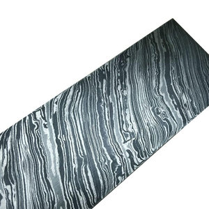 เหล็กดามัสกัสแท่งเหล็กงานหัตถกรรมนานาชาติผลิตด้วยมือความยาวของ12in ความกว้างของ2in หนา5มม. พร้อมบริการเชื่อม - Product Image 2