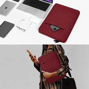 Factory Wholesale High Quality 15.6 Inch Polyester <b>Laptop</b> Sleeve Bag Shoulder Strap Zipper Pocket Fashion Basic Vietnam Origin - Product Image 1