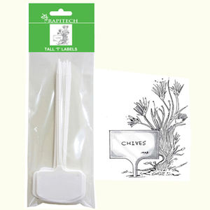 Nouveau produit Étiquette de plante de type T de 8 pouces pour le jardinage Ornement en plastique haut - Product Image 2