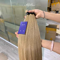 Peluca de Cabello Humano Vietnamita 100% Premium, Extensiones de Cabello con Puntas de Queratina, Venta al Por Mayor, MOQ, Empaque Personalizado
