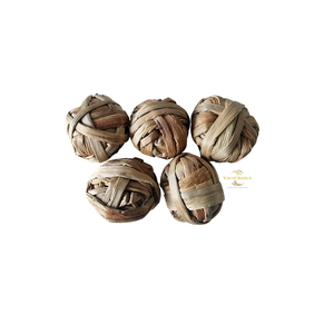 Eco-Friendly Natural Water Hyacinth Chew <b>Ball</b>-Safe Non-Waterproof Indoor/Outdoor Pet Chewing <b>Toy</b> for Small Animals - Product Image 1