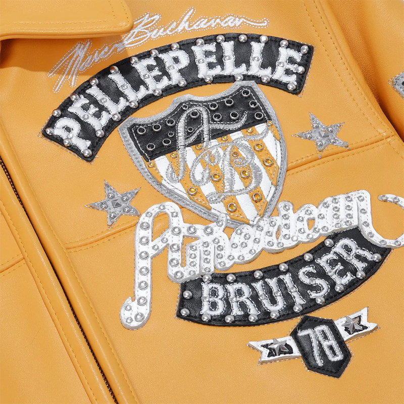 Pelle Pelle American Bruiser Plush Leather Jacket Air forces flying orange jacket for Men all colours available
