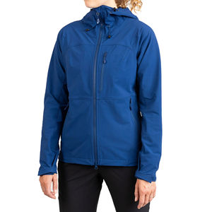 Women's Winter Softshell Hooded <b>Fleece</b> <b>Jacket</b> Breathable Outwear <b>with</b> Spandex <b>Lining</b> Thicken Warm Coat - Product Image 1