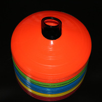 19*5cm Disques d'Entraînement de Football Marqueur de Terrain de Football Organisé Tous les Niveaux de Compétence Sac de Maille Rangement Léger Cônes Plats Plaque de Sport