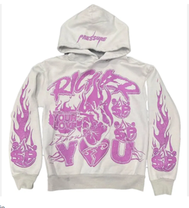 2024 Custom Vintage Washed Streetwear Acid Wash <b>Thermal</b> <b>Hoodie</b> for Men With Puff Printing Techniques - Product Image 5