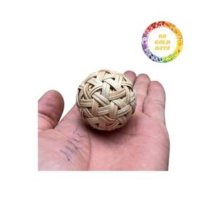 งานหวายทำมือที่สวยงามตกแต่งบอลราคาถูกรูปแบบการทอทนทานเหมาะสำหรับงานแต่งงานตกแต่งบ้าน - Product Image 6