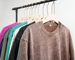 T-shirt innovant uni en coton 100% 260 Gsm Col rond Manches courtes T-shirts pour hommes surdimensionnés T-shirt décontracté de sport pour hommes - Product Image 5