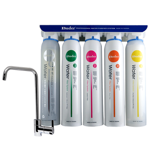 «Taiwan Buder» Residential 5 Stage Manual Drinking <b>Water</b> Filtration <b>System</b> Quick Change <b>Water</b> <b>Filter</b> with 1 Year Warranty - Product Image 1