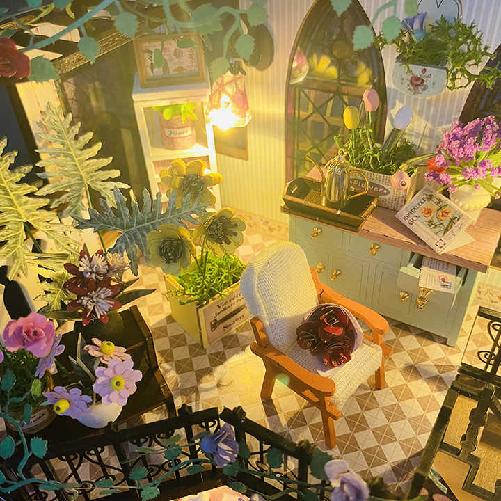Darcy Flower House - DIY Wooden Dollhouse Kit for Girls