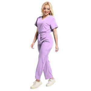Tenue de travail pour infirmières, uniforme médical léger, haut et pantalon, commande en gros pour l'exportation, OEM ODM - Product Image 6