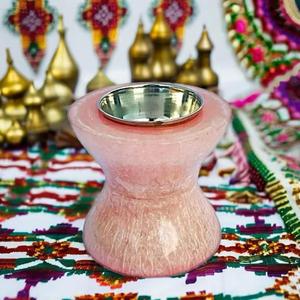 <b>Mother</b> of Pearl Inlay Wooden Tea Light Home Decoration Candle Stand with Elegant <b>Mother</b> of Pearl Inlay for Lighting - Product Image 2