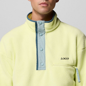 Sweat-shirt pour homme à col montant avec boutons, matière douce, design de logo personnalisé, prix avantageux pour les acheteurs en gros, qualité supérieure décontractée - Product Image 2