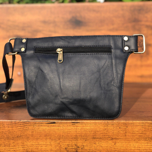 Nouveau sac de taille en cuir véritable fait à la main occidental avec ceinture réglable Unique Vintage élégant sac banane hanche sacs de taille réglables - Product Image 5