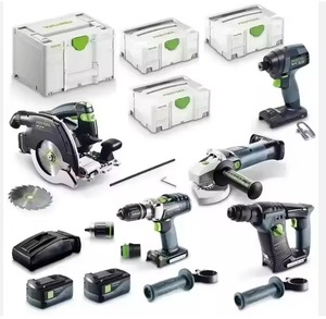 Tout nouveau 20V 5 pièces Brushless Ultimate Builders Combo Kit 2x 5.2AH Pickaxe Main-Source d'alimentation Maison Jardin Réparation Hard Case Box - Product Image 5