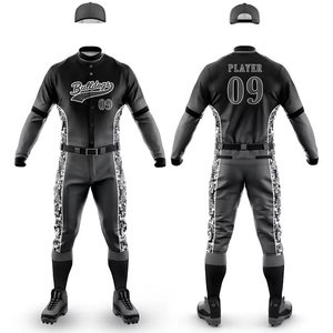Servicio OEM ODM Uniforme de Béisbol y Sóftbol Personalizado con Logotipo del Equipo Impreso Conjunto de Uniforme para Adultos - Product Image 1
