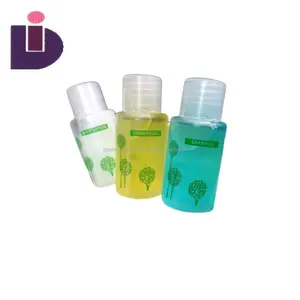 Mini shampoo e gel de banho descartáveis para hotel, embalagem com 30 ml