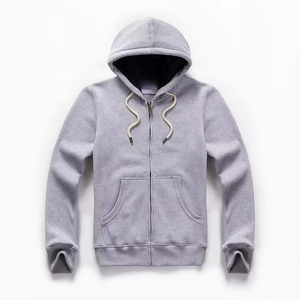 Oem Hombres Zip Up Hoodies Causal Pullover Cremallera Sudaderas con capucha Entrenamiento Adecuado Algodón Full Zip Up Sudaderas con capucha Sudaderas - Product Image 5