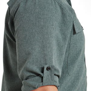 Ropa deportiva para hombres Malla trasera Ventilada Protección UV Rendimiento al aire libre Cremallera de manga larga Camisas de pesca - Product Image 5