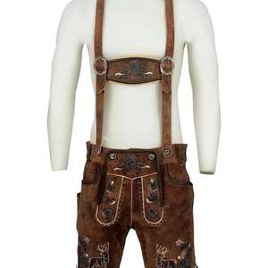 Shemax Trachten Shorts pour hommes Lederhosen Shaded Grey OEM Custom New Bavarian Oktoberfest Lederhosen - Product Image 1
