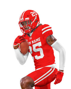 Maillot de football américain à 12 panneaux, impression numérique, personnalisé, respirant, grande taille, séchage rapide, antibactérien, court, 100% - Product Image 3