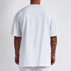 ที่กําหนดเองเป็นกลางคุณภาพสูงผ้าฝ้าย 100% เสื้อยืดขนาดใหญ่ไหล่ตกออกกําลังกายกีฬาเสื้อยืดที่กําหนดเองพิมพ์ผู้ชายเสื้อยืด - Product Image 2