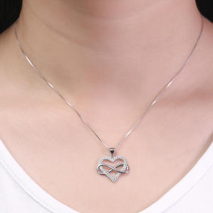 จี้สร้อยคอเงินแท้รูปหัวใจอินฟินิตี้ "You Complete Me" ของ Jeulia - Product Image 5