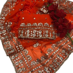 Conjunto de Salwar Kameez Sona Chandi Indio/Pakistaní para Mujer, Listo para Usar, Vestido Indio Punjabi Goota, Vestido Patiala para Fiesta - Product Image 1