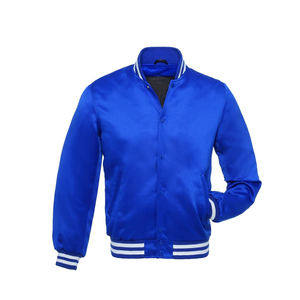 Veste universitaire personnalisée pour hommes blouson aviateur en laine broderie chenille veste respirante en polaire de style Hip Hop personnalisée - Product Image 3