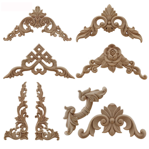 Apliques Decorativos de Madera Maciza para Interiores Elegantes y Atemporales, Adornos de Madera para Gabinetes, Apliques Tallados para Muebles - Product Image 4