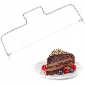 Juego de Cuchillo y Espátula para Pastel de Boda Ecológico AG611, Cuchillo con 2 Cuerdas para Cortar Pasteles Esponjosos - Product Image 1