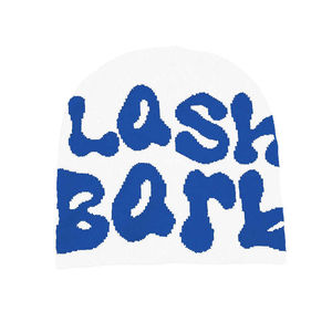 Gorro de invierno de punto Jacquard con logotipo personalizado, gorro deportivo con puños a la moda, patrón de carácter Jacquard impermeable - Product Image 3