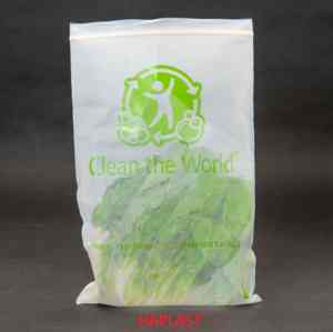 Sac transparent givré d'emballage alimentaire de sac d'impression de logo de mode personnalisé de vente en gros du Vietnam avec la fermeture à glissière - Product Image 5