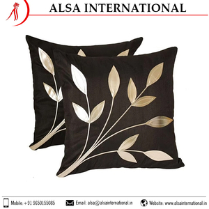 Housses de coussin carrées 100 % coton, motifs personnalisés, broderies, imprimés rayés, modernes, antibactériennes, pour la maison et l'hôtellerie, vente directe - Product Image 4