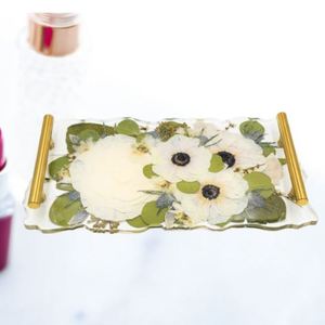 Plateau de service attrayant en résine au design artisanal, pièce unique avec plateau de service de qualité supérieure - Product Image 4