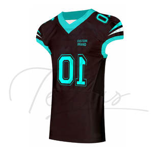 Uniformes de Fútbol Americano Personalizados al por Mayor, de Alta Calidad, Transpirables, de Manga Corta, Estampados, Tallas Grandes - Product Image 6