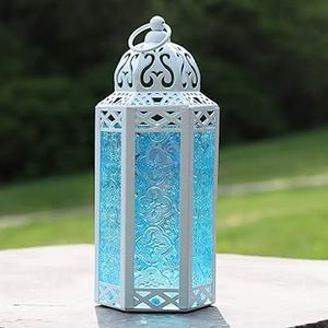 Wholesale Metal Hanging <b>Moroccan</b> <b>Lantern</b> With Glass Panels Premium Quality Festival Decor <b>Lantern</b>. - Product Image 3