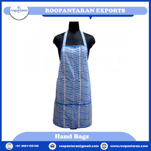 Indian Block-Printed Reusable 100% Cotton Bib Sleeveless <b>Kitchen</b> <b>Apron</b> Eco-friendly & Durable 83 Cms - Product Image 2