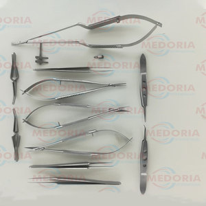 Offre Spéciale Medoria International Ciseaux Pièce Personnalisée Chirurgie De La Main 13 Pcs Yasargil Bulldog Castroviejo Ciseaux Pince À Épiler - Product Image 2