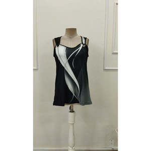 Women'<b>s</b> Strappy Heart V-Neck Supreme <b>Blouse</b> with Eyelet Detail Pattern, 37770 - patterned - Product Image 6