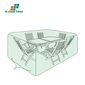 Cubierta de lona para muebles PE de tamaño personalizado impermeable resistente a los rayos UV para uso en patio y jardín - Product Image 4