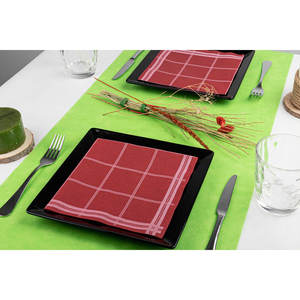 Servilletas con Estampado Lyon Color Borgoña 48x48cm, Papel Absorbente Suave, B2B - Product Image 3