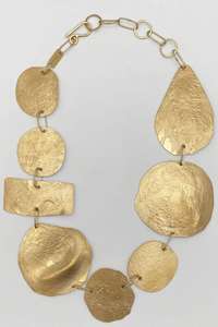 สร้อยคอทองเหลืองธรรมชาติทำด้วยมือขายดีที่สุดเครื่องประดับงานปาร์ตี้งานแต่งงานสีโรสโกลด์สำหรับผู้หญิงและเด็กผู้หญิงชุบทองด้วยงานฝีมือ - Product Image 4