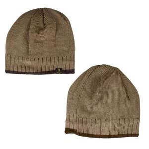 Venta al por mayor de cable grueso acanalado Beanie Knitting Caps Personalizable bordado Beanie Caps en el precio barato - Product Image 1