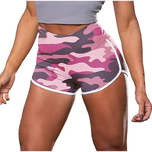 Pantalones cortos de compresión para mujer, mallas lisas de tejido sólido, sin costuras, para gimnasio y entrenamiento, para verano - Product Image 6