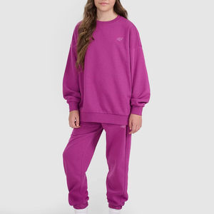 ชุดวอร์มแบบสวมหัวมีฮู้ดของเด็กผู้หญิงชุดวอร์มแบบสวมหัวแบบลำลองระบายอากาศคุณภาพสูง - Product Image 1