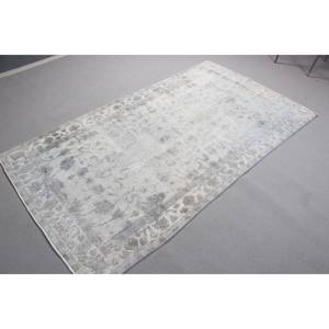 พรมตุรกีวินเทจขนาด 4.2x7.3 ฟุต พรมปูพื้น พรมลายตารางสีเทา - Product Image 2