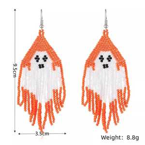 Pendientes de Cuentas de Moda, Pendientes de Cristal, Elegantes Pendientes de Cuentas de Semillas Hechos a Mano, Joyería Única de Diseño Creativo - Product Image 6