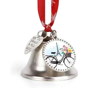 Adorno de campana de Navidad de Metal decorativo de lujo para fiesta festiva celebración decoración del hogar campana de Navidad hecha a mano con estilo - Product Image 4